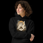 GataKarma Original Hoodie Black, worn by a woman (6/13) — Signature collection by BarnaBorders