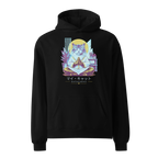 GataKarma Neon-Punk Hoodie, black, oversized, BarnaBorders Artist Edition