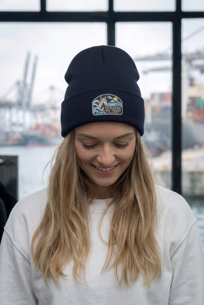 Bonnet marine, vue féminine