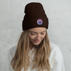 GataKarma Pink Wave Cuffed Beanie, product view 12 of 14 — Pink Wave collection by BarnaBorders