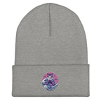 GataKarma Pink Wave Cuffed Beanie, product view 6 of 14 — Pink Wave collection by BarnaBorders