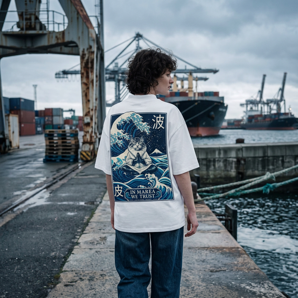 Marea porté en marche sur un quai industriel