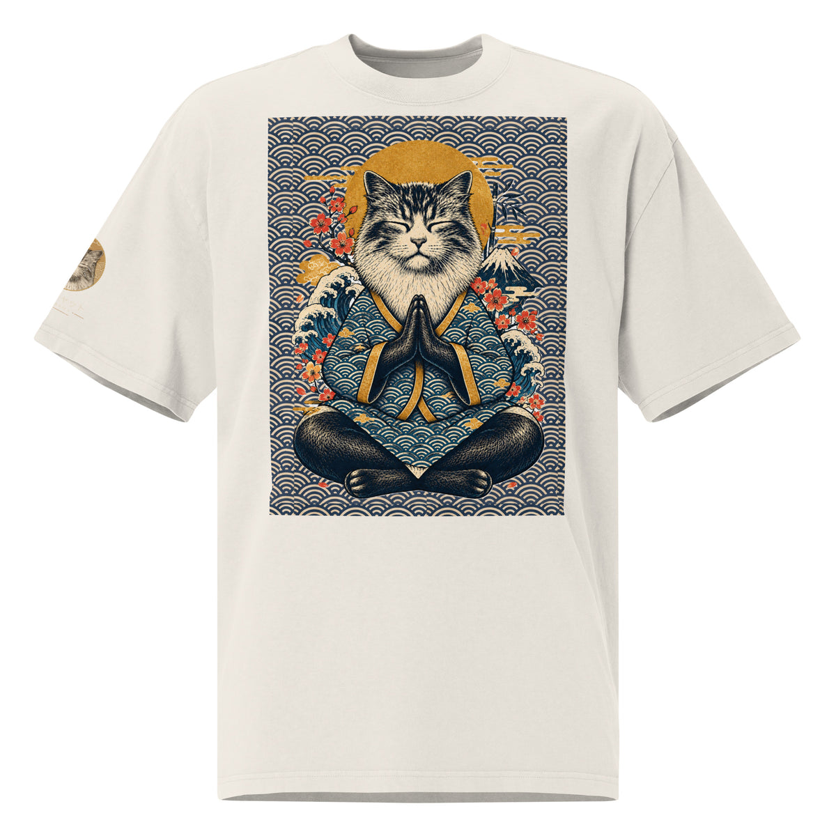 GataKarma Kimono Faded Tee, product view 2 of 9 — Ukiyo collection by BarnaBorders
