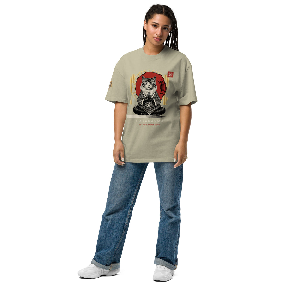 GataKarma Mineral Faded Oversized Tee, product view 12 of 13 — Artist Edition by BarnaBorders