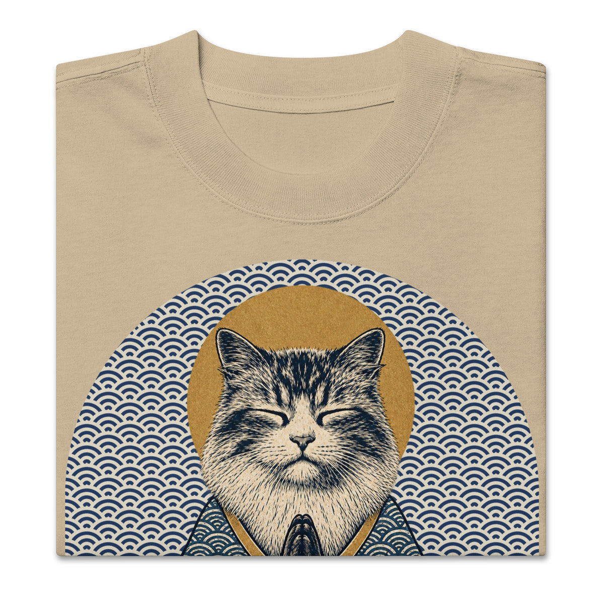 GataKarma Kimono Faded Tee, product view 8 of 9 — Ukiyo collection by BarnaBorders