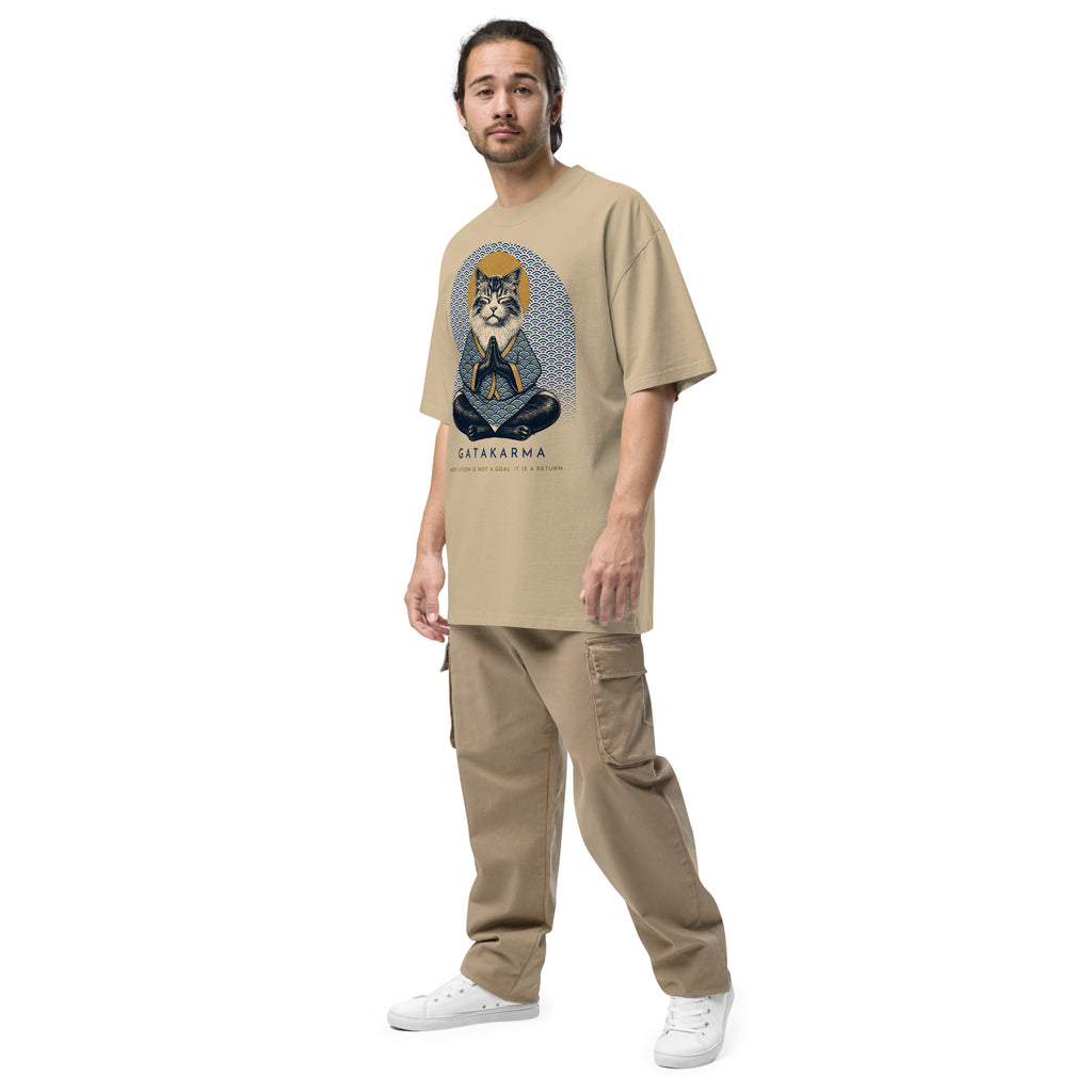 GataKarma Kimono Faded Tee, product view 9 of 9 — Ukiyo collection by BarnaBorders