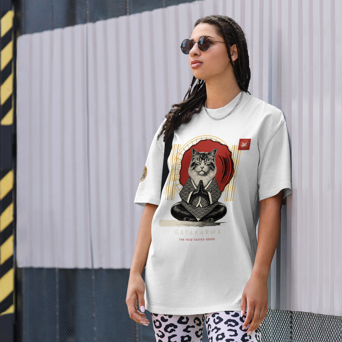 GataKarma Mineral Faded Oversized Tee, product view 1 of 13 — Artist Edition by BarnaBorders
