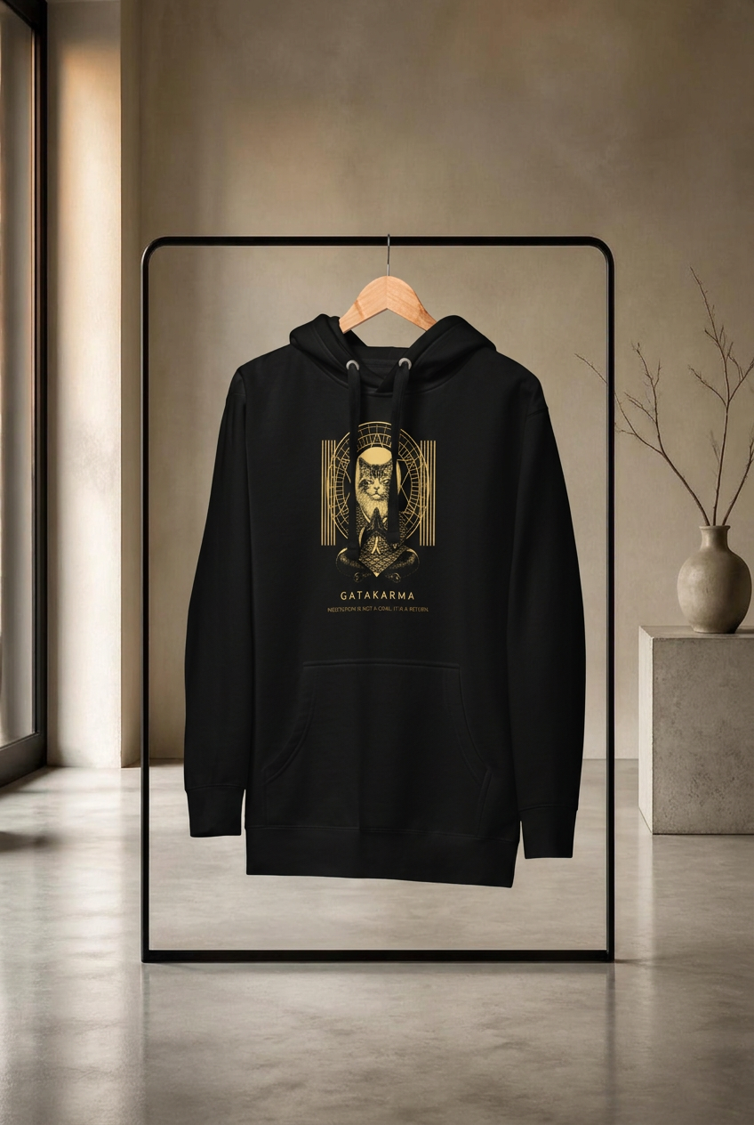 GataKarma Or Sacré Hoodie, product view 1 of 12 — Signature collection by BarnaBorders