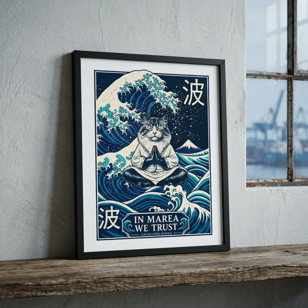 Poster Marea en vue rapprochée dans un atelier