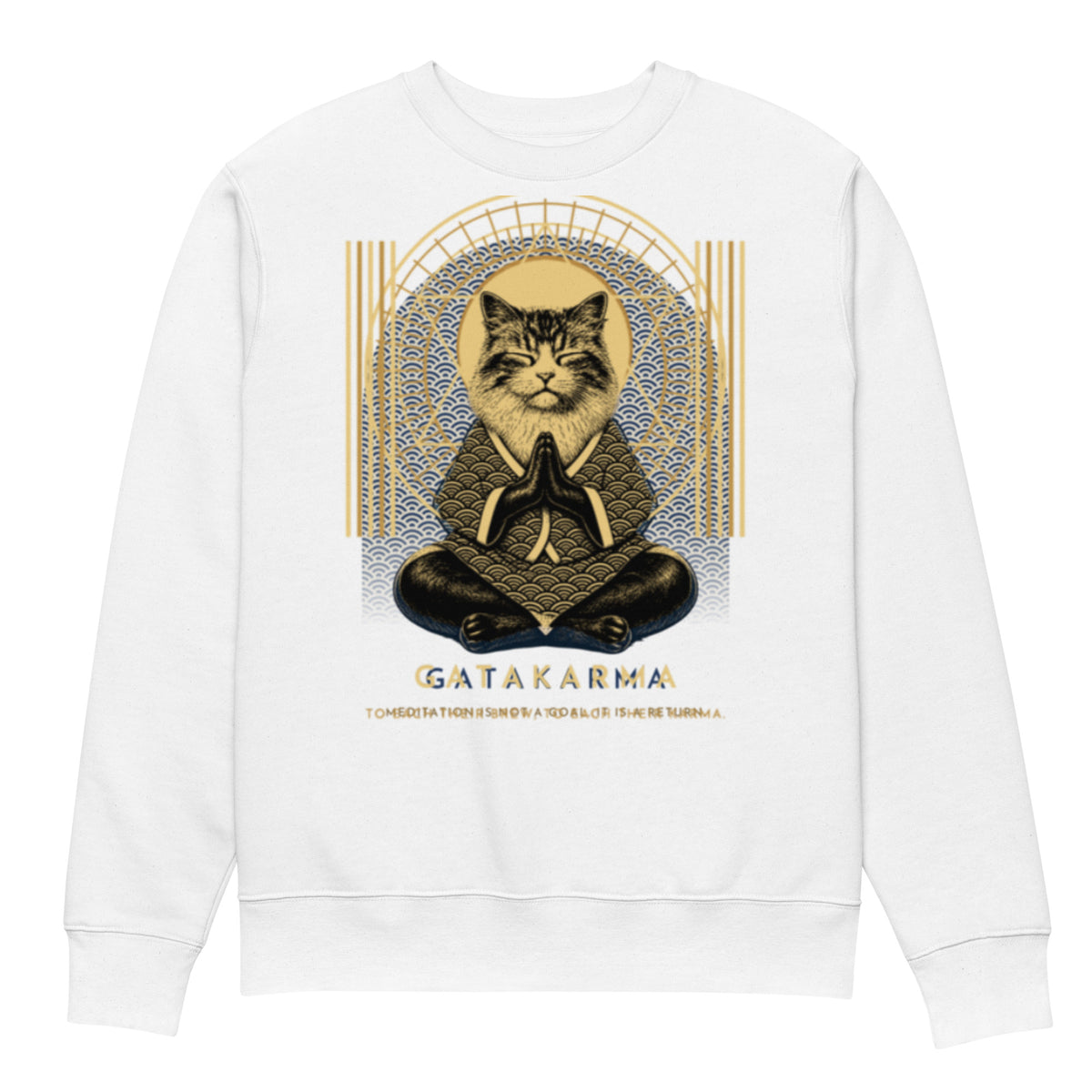 GataKarma Atelier 04 Sweatshirt, product view 5 of 5 — Atelier series by BarnaBorders