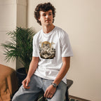 GataKarma Ukiyo Tee Paper, paper white, lifestyle (1/7) — Ukiyo collection by BarnaBorders