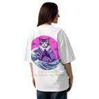 GataKarma Pink Wave Oversized Tee (8/9) — Pink Wave collection by BarnaBorders