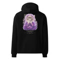 GataKarma Galaxia Hoodie, black, back view — Cosmic collection by BarnaBorders