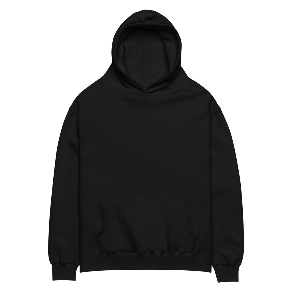 GataKarma Galaxia Hoodie, black, front view — Cosmic collection by BarnaBorders