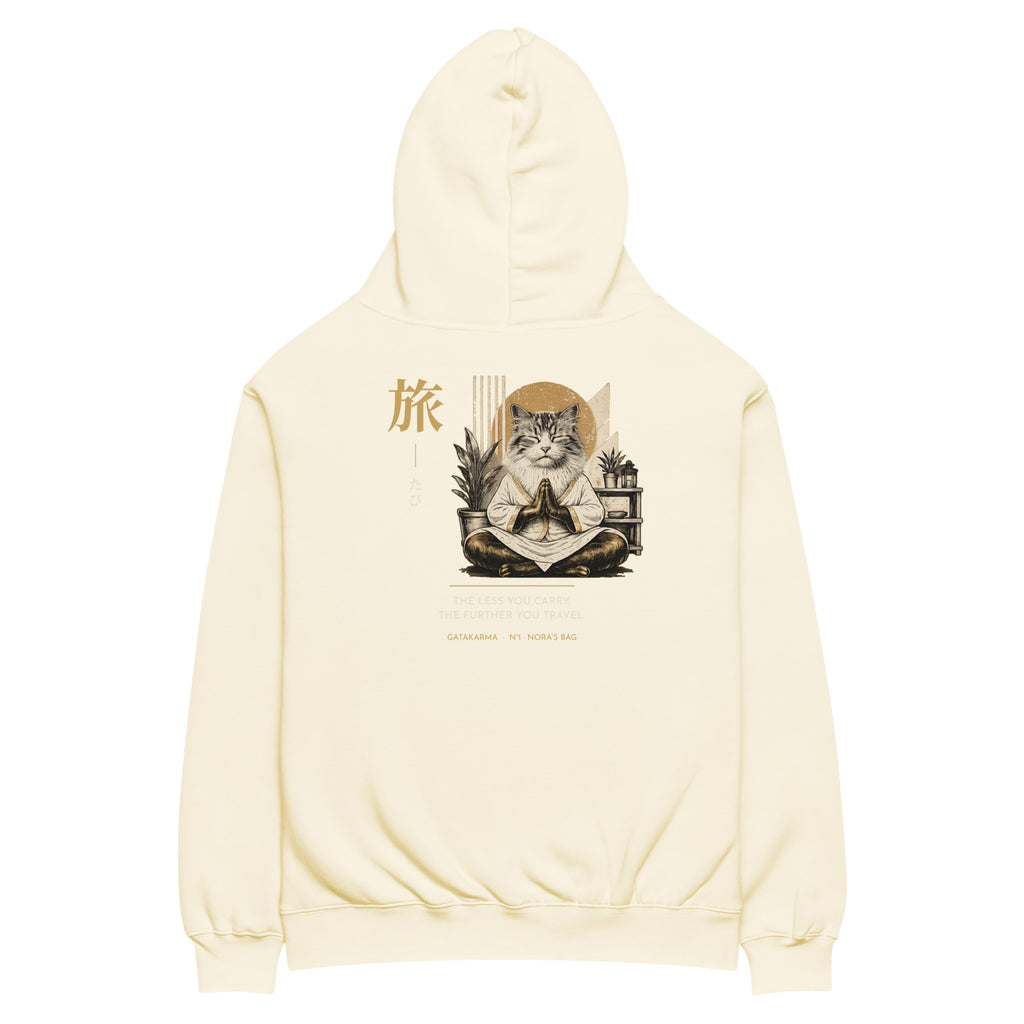 GataKarma Maxim 旅 Hoodie, product view 3 of 15 — Maxims collection by BarnaBorders