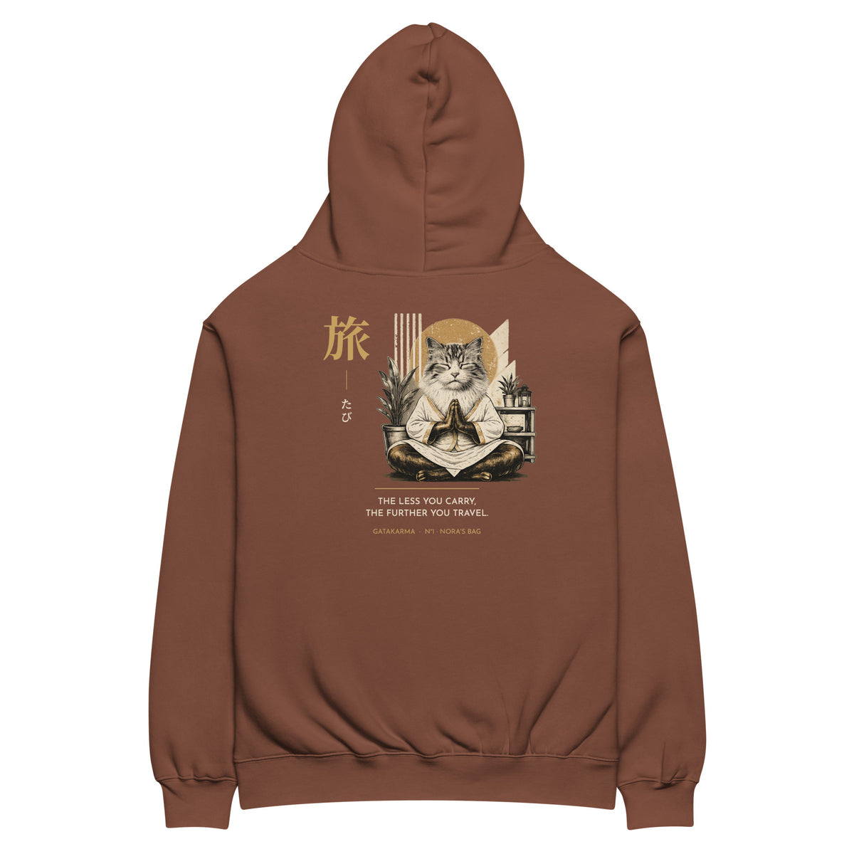 GataKarma Maxim 旅 Hoodie, product view 15 of 15 — Maxims collection by BarnaBorders