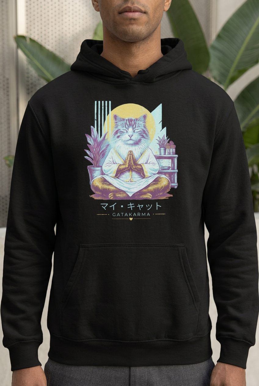 Zoom sur le motif du Neon-Punk Hoodie